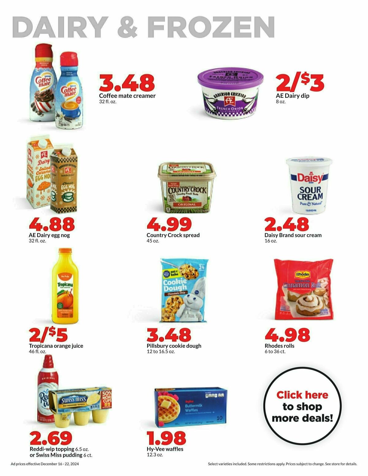 Hy-Vee Weekly Ad from December 16