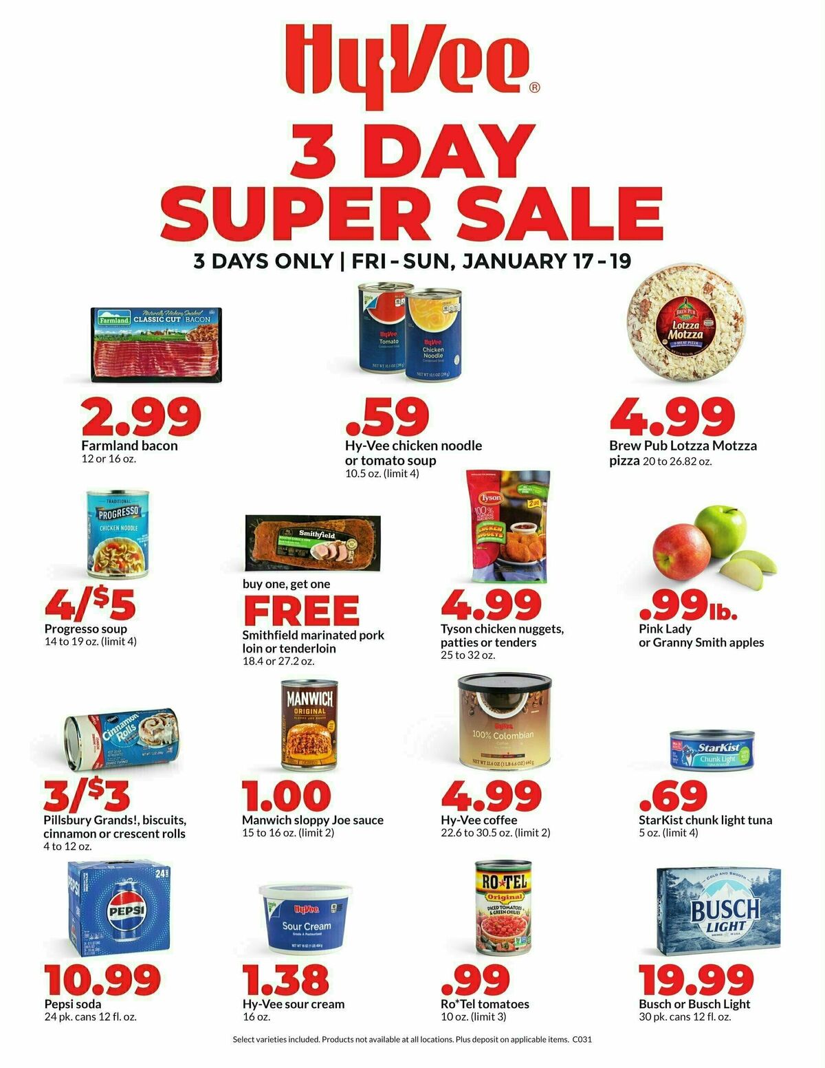 Hy-Vee Super Sale Weekly Ad from January 17