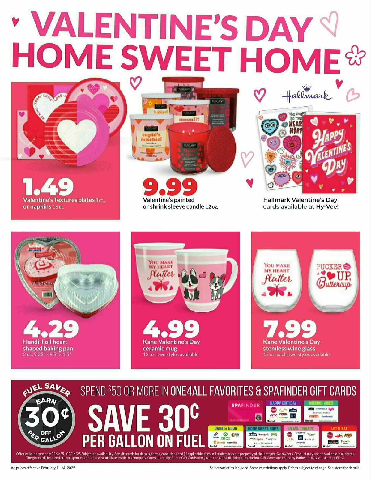 Hy-Vee Valentine Sale Weekly Ad from February 1