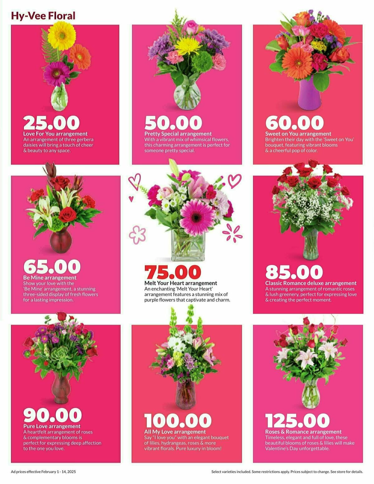 Hy-Vee Valentine Sale Weekly Ad from February 1