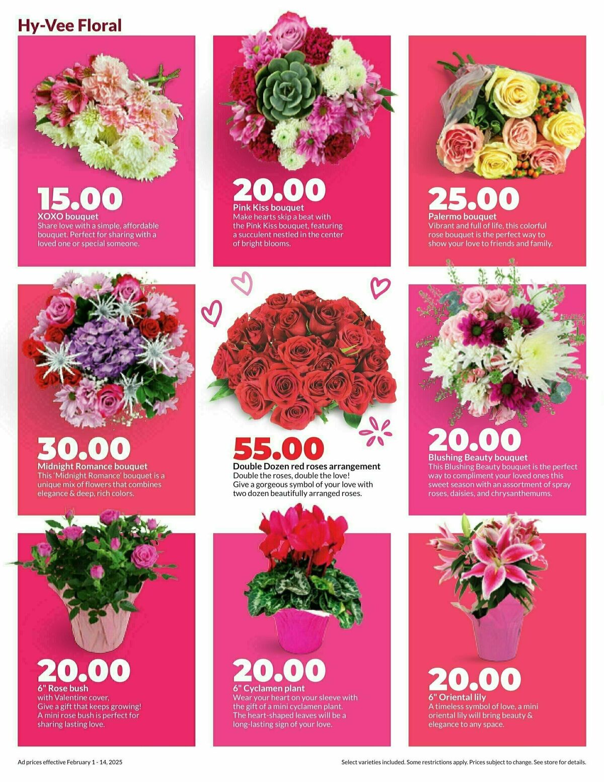 Hy-Vee Valentine Sale Weekly Ad from February 1