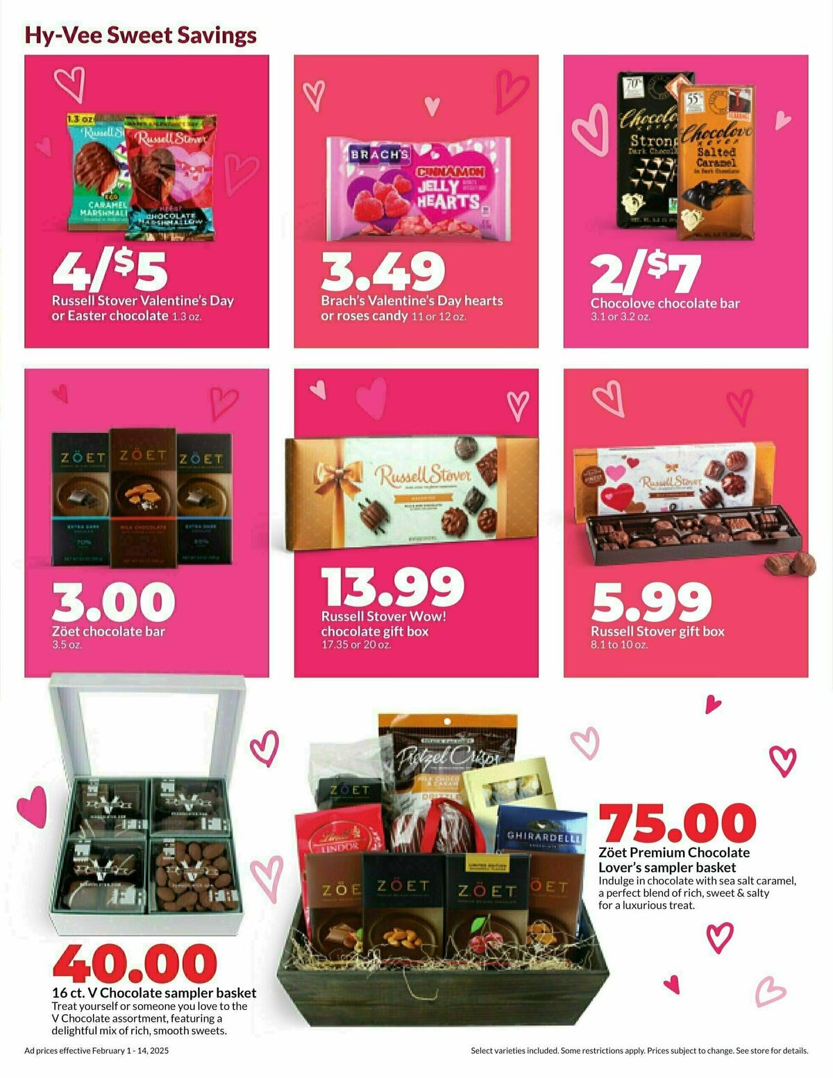Hy-Vee Valentine Sale Weekly Ad from February 1