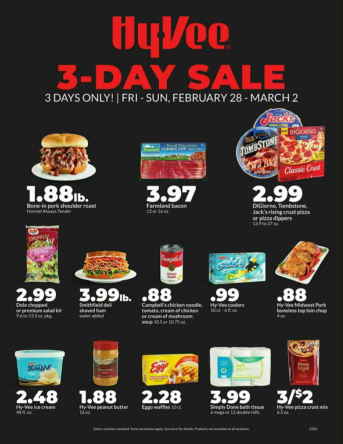 Hy-Vee 3-Day Sale Weekly Ad from February 28