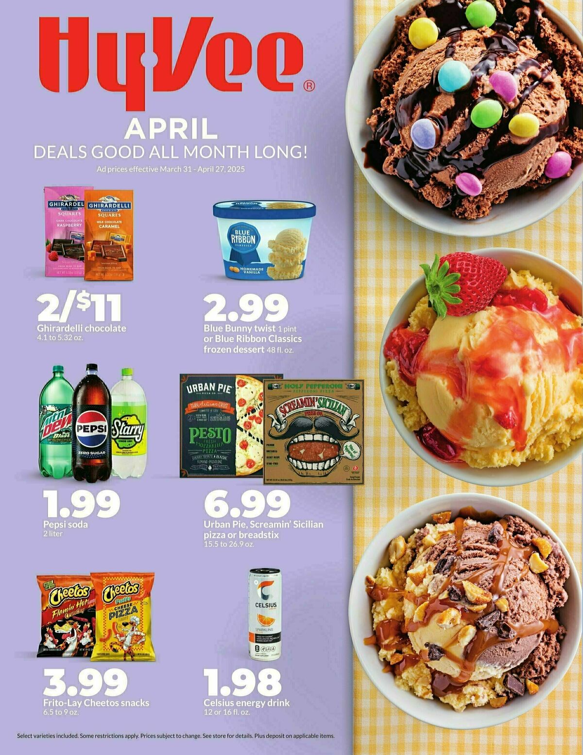 Hy-Vee Deals Good All Month Long Weekly Ad from March 31