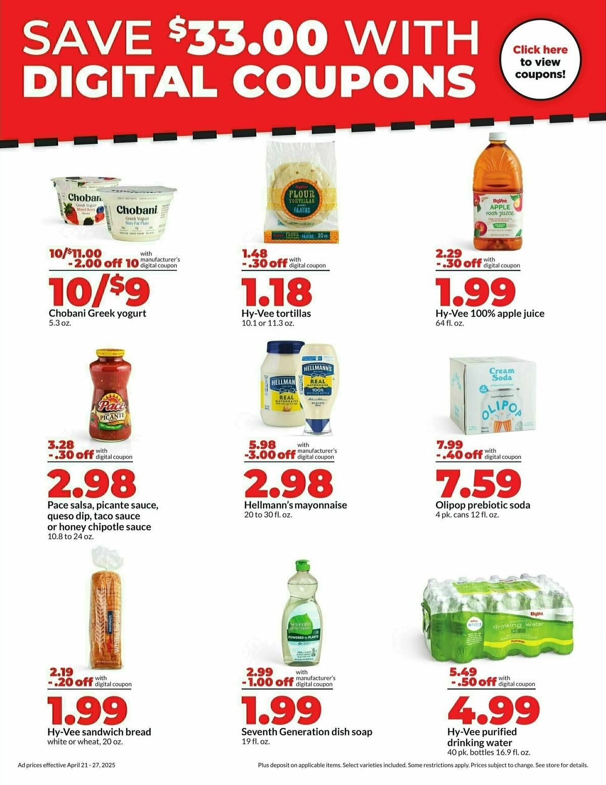 Hy-Vee Weekly Ad from April 21