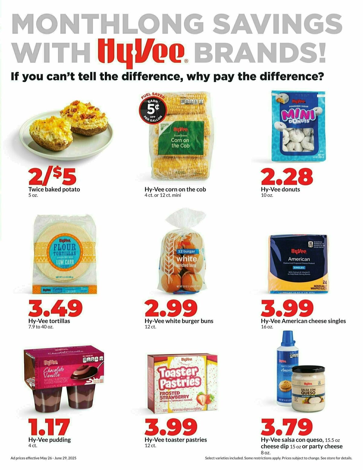 Hy-Vee Deals Good All Month Long Weekly Ad from May 26