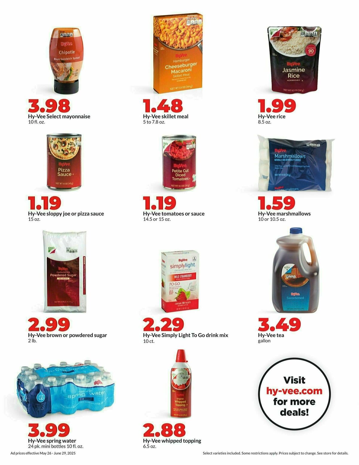 Hy-Vee Deals Good All Month Long Weekly Ad from May 26