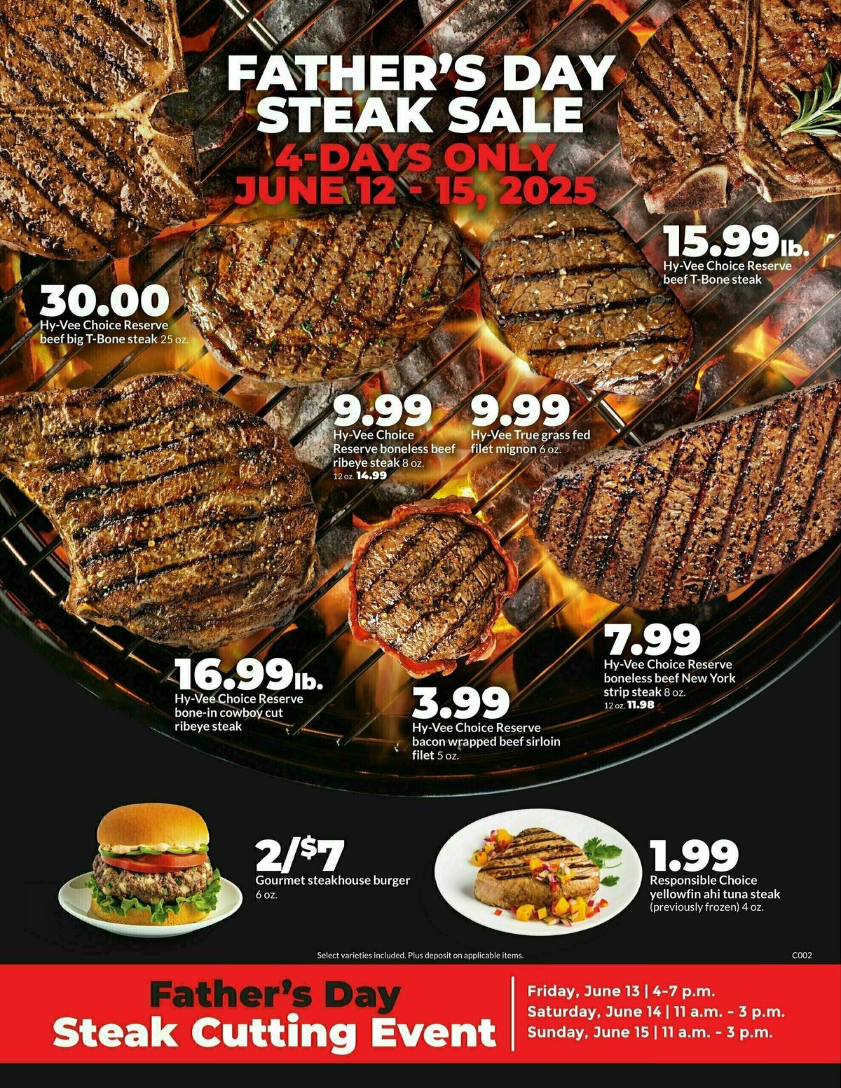 Hy-Vee Father's Day Steak Sale Weekly Ad from June 12