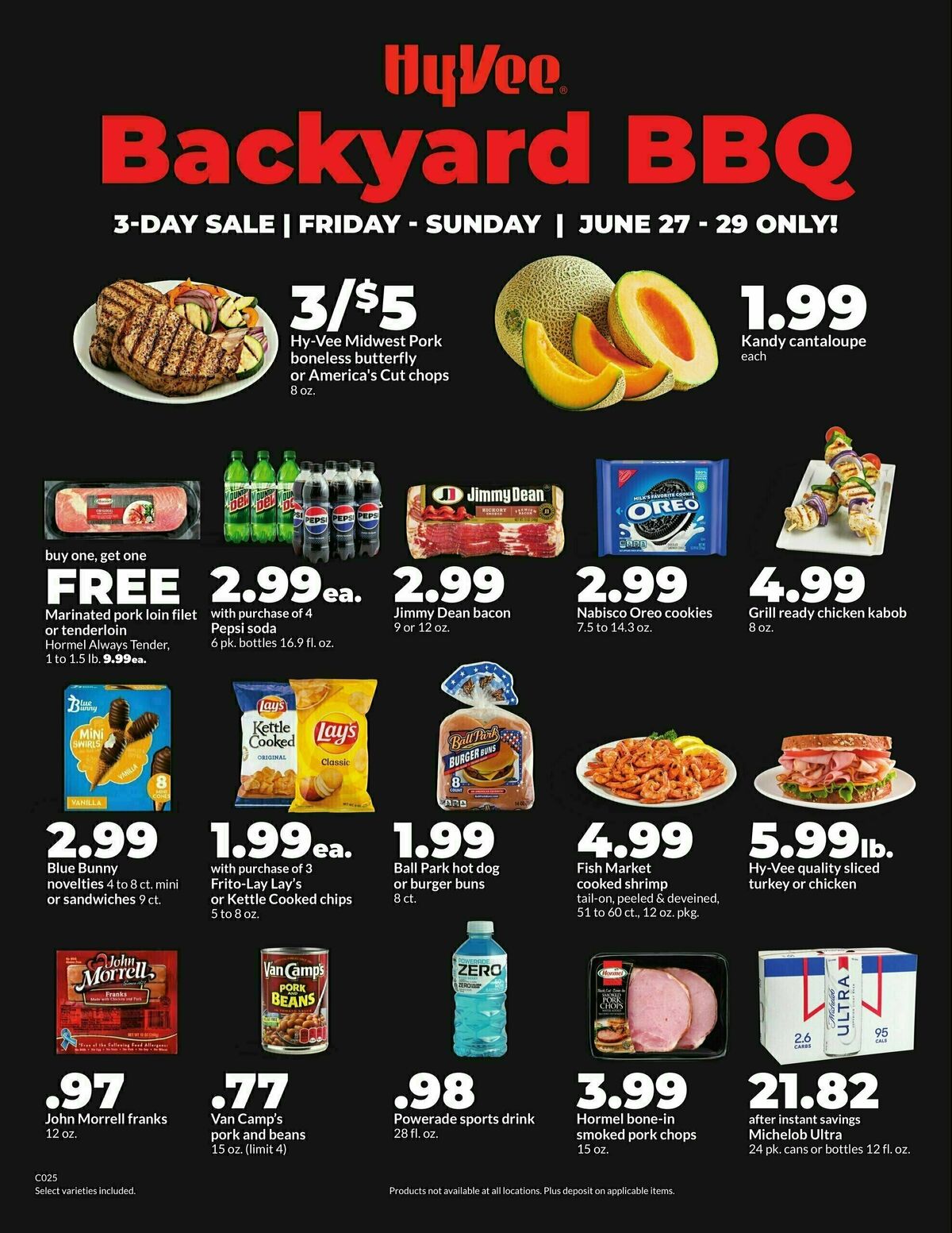 Hy-Vee 3-Day Backyard BBQ Sale Weekly Ad from June 27