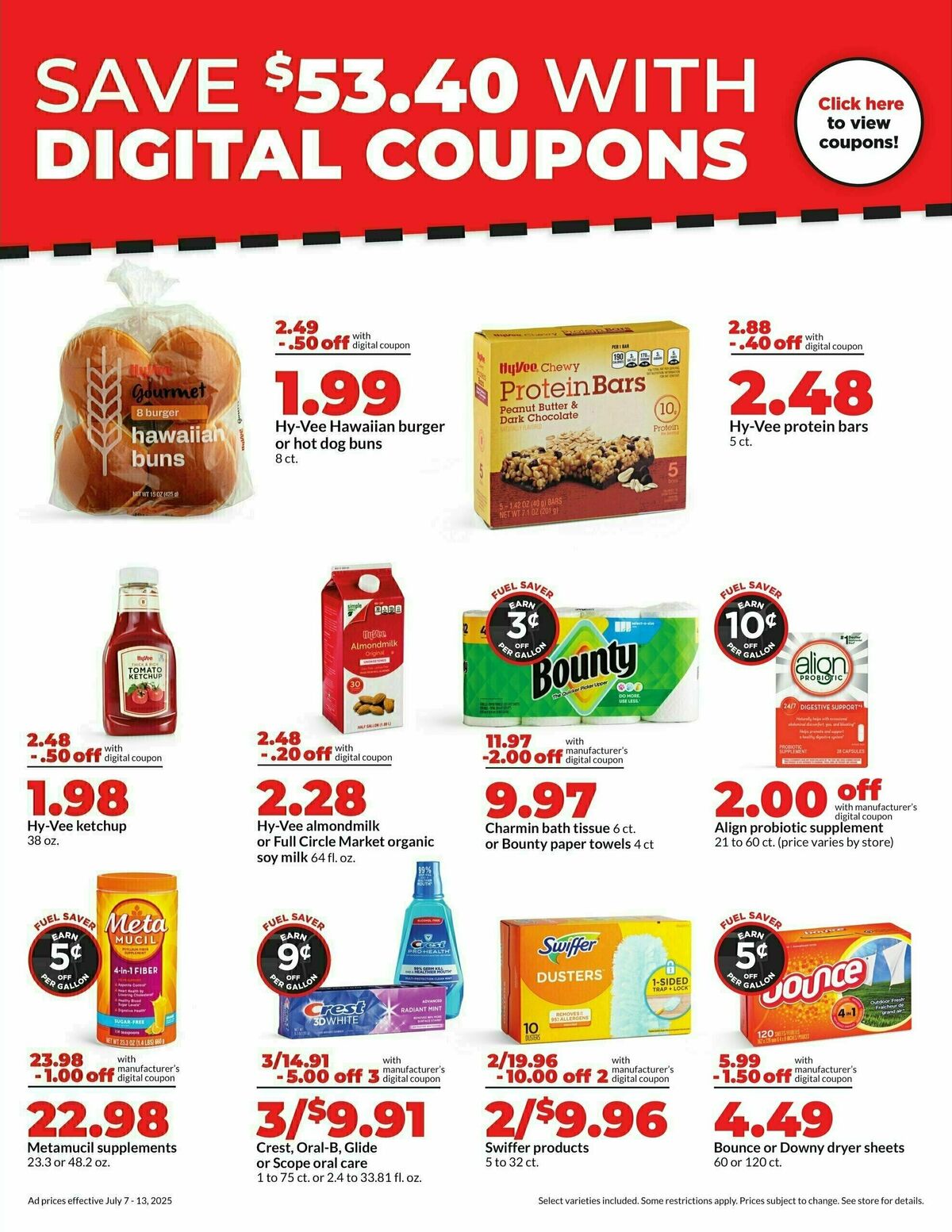 Hy-Vee Weekly Ad from July 7