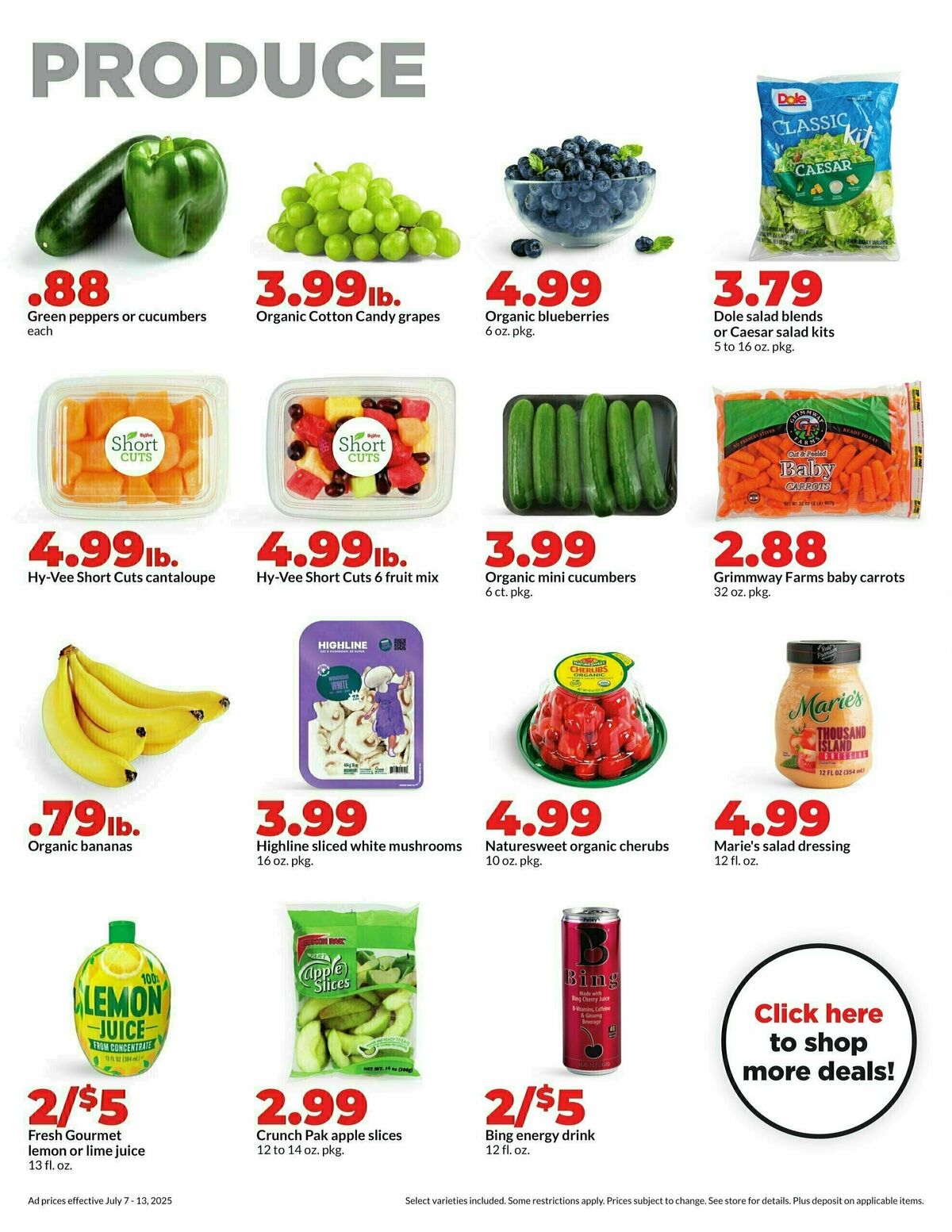 Hy-Vee Weekly Ad from July 7