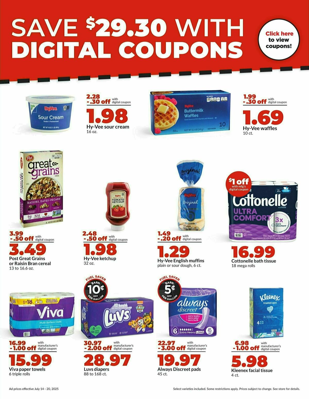 Hy-Vee Weekly Ad from July 14