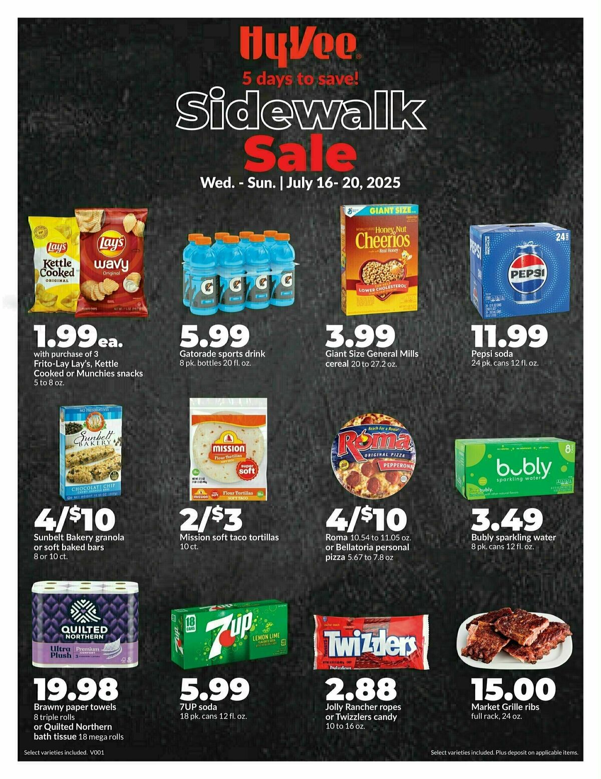 Hy-Vee 5 Day Sale Weekly Ad from July 16