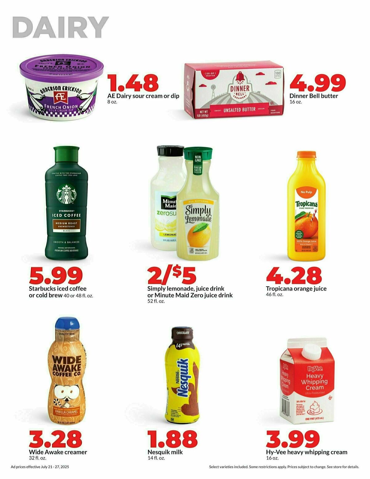 Hy-Vee Weekly Ad from July 21