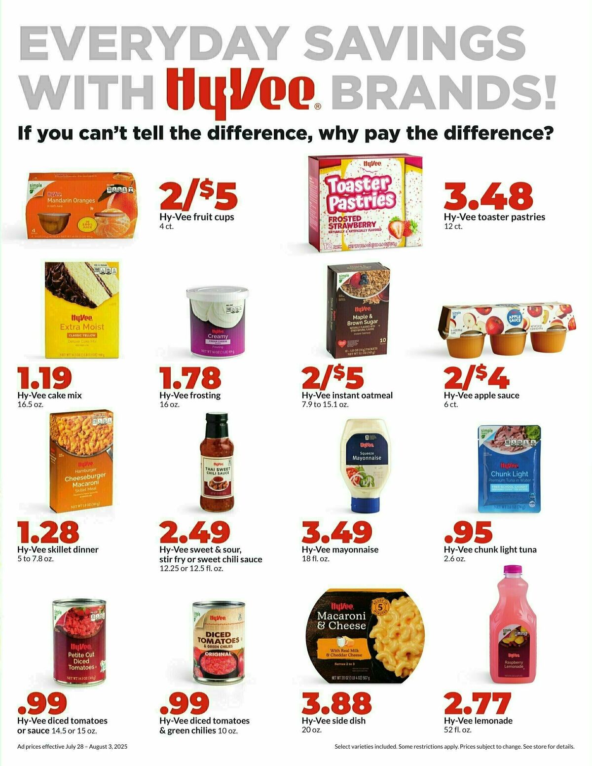 Hy-Vee Weekly Ad from July 28
