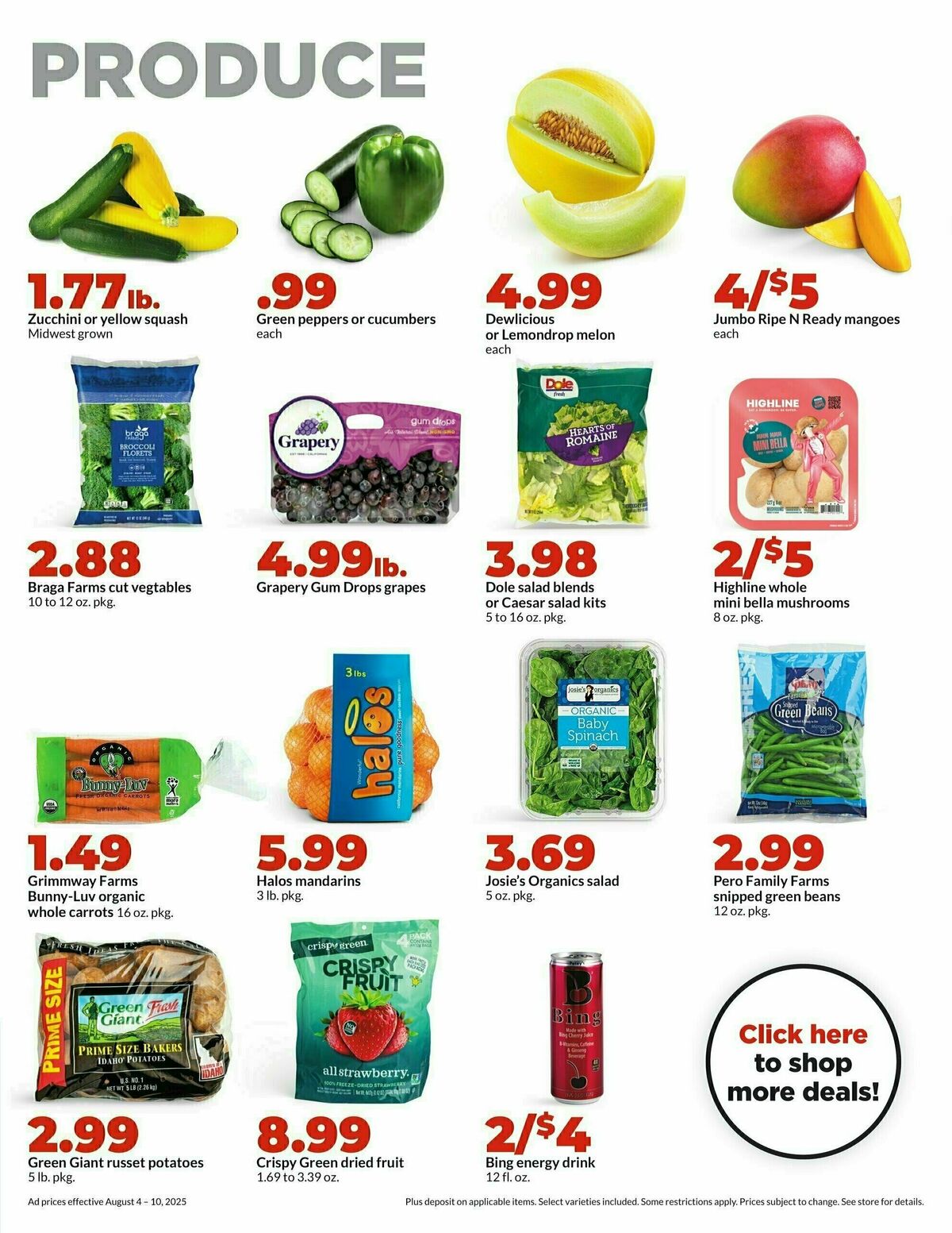Hy-Vee Weekly Ad from August 4