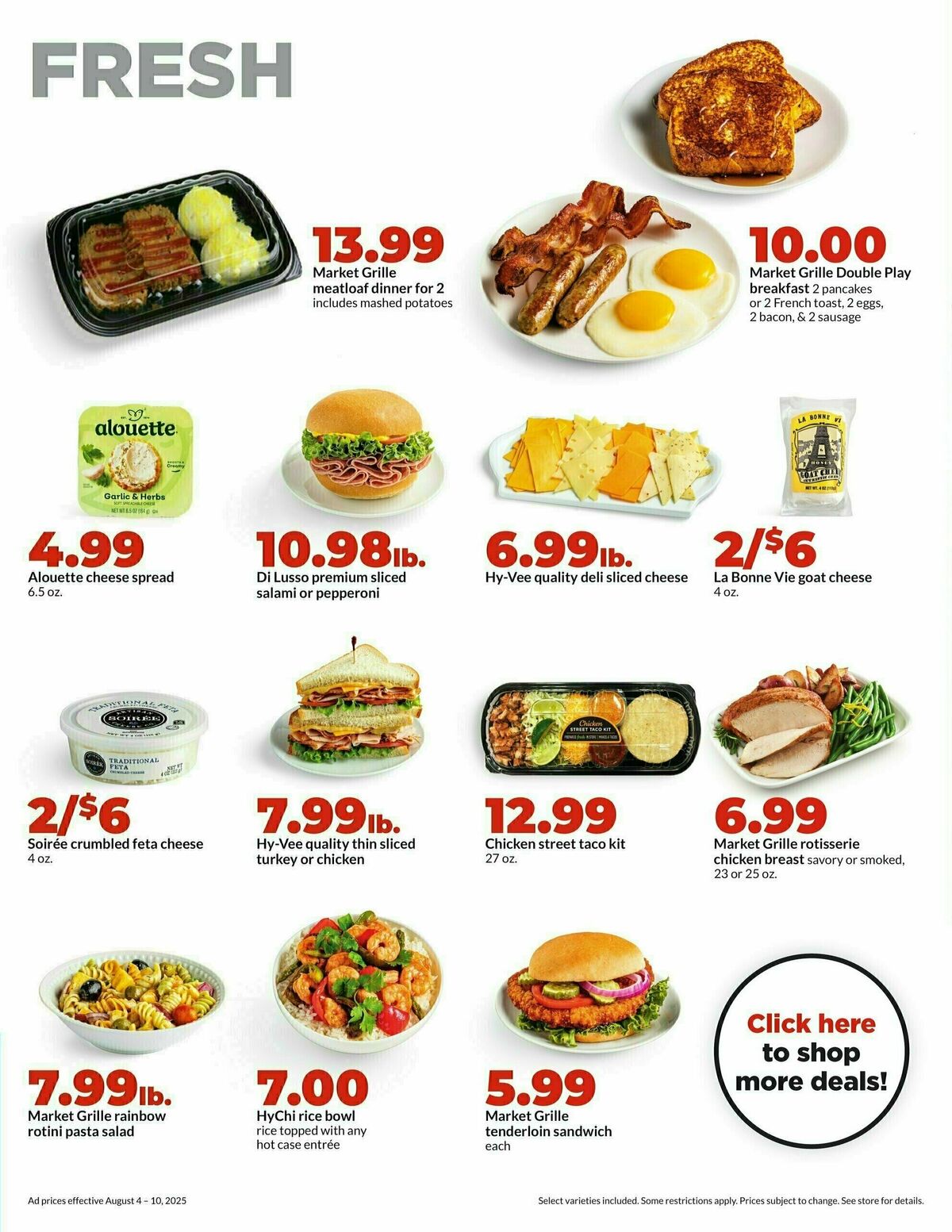 Hy-Vee Weekly Ad from August 4