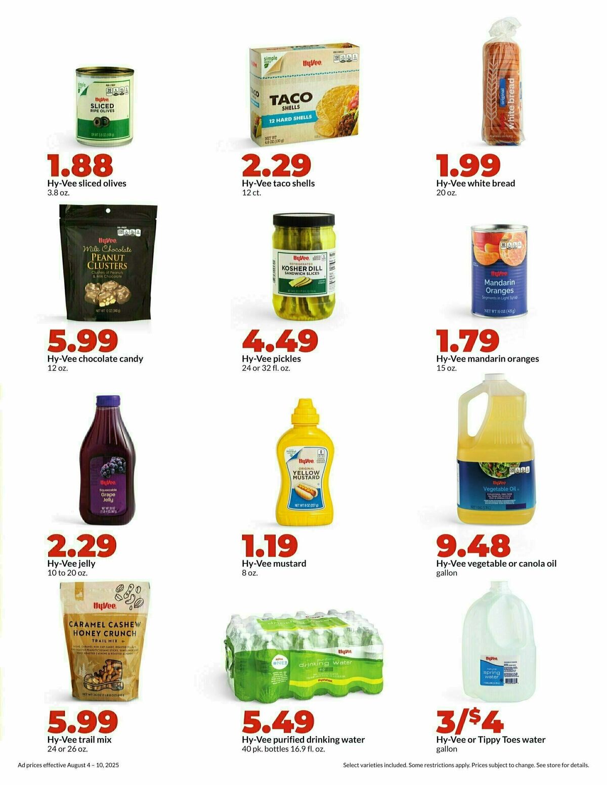 Hy-Vee Weekly Ad from August 4