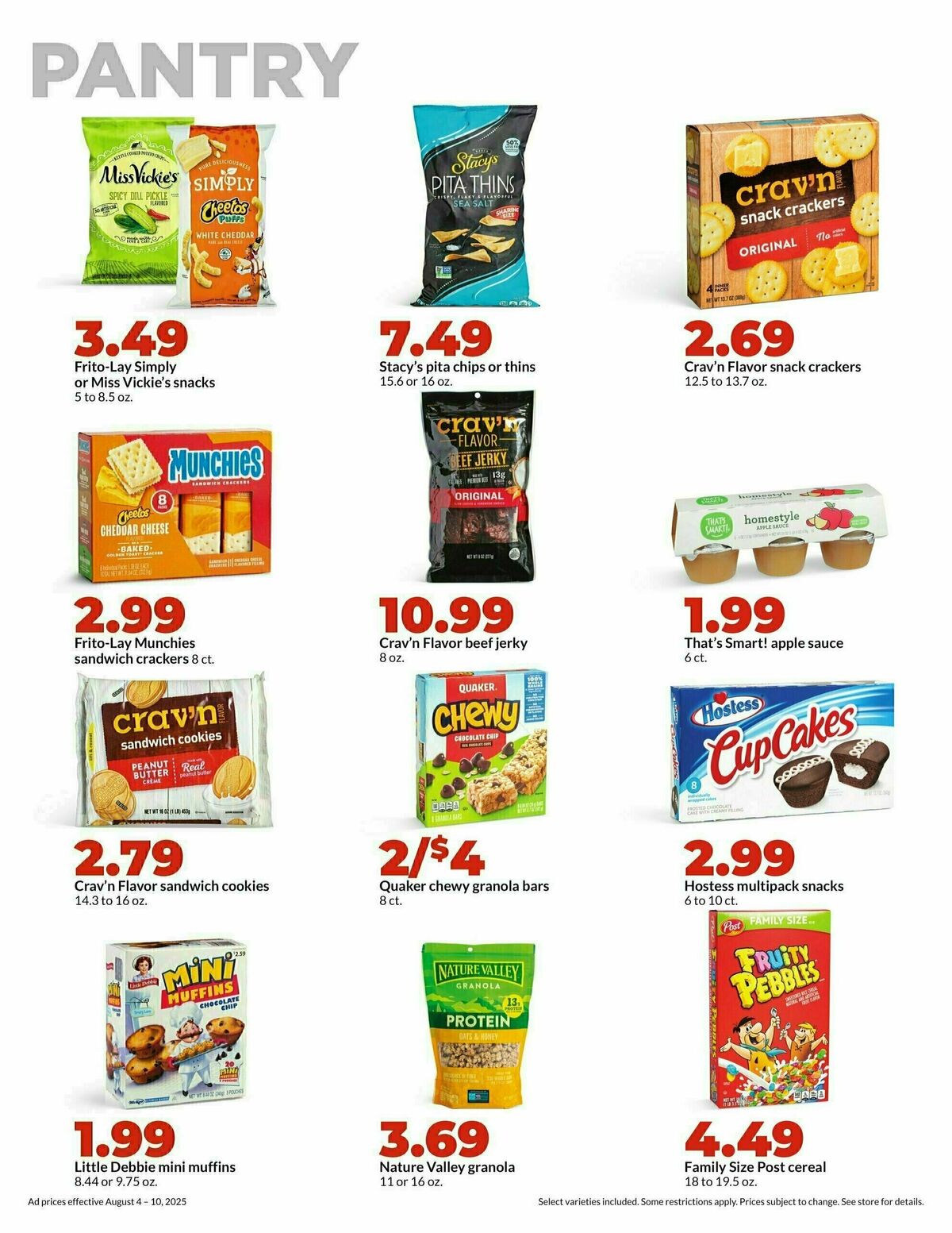 Hy-Vee Weekly Ad from August 4