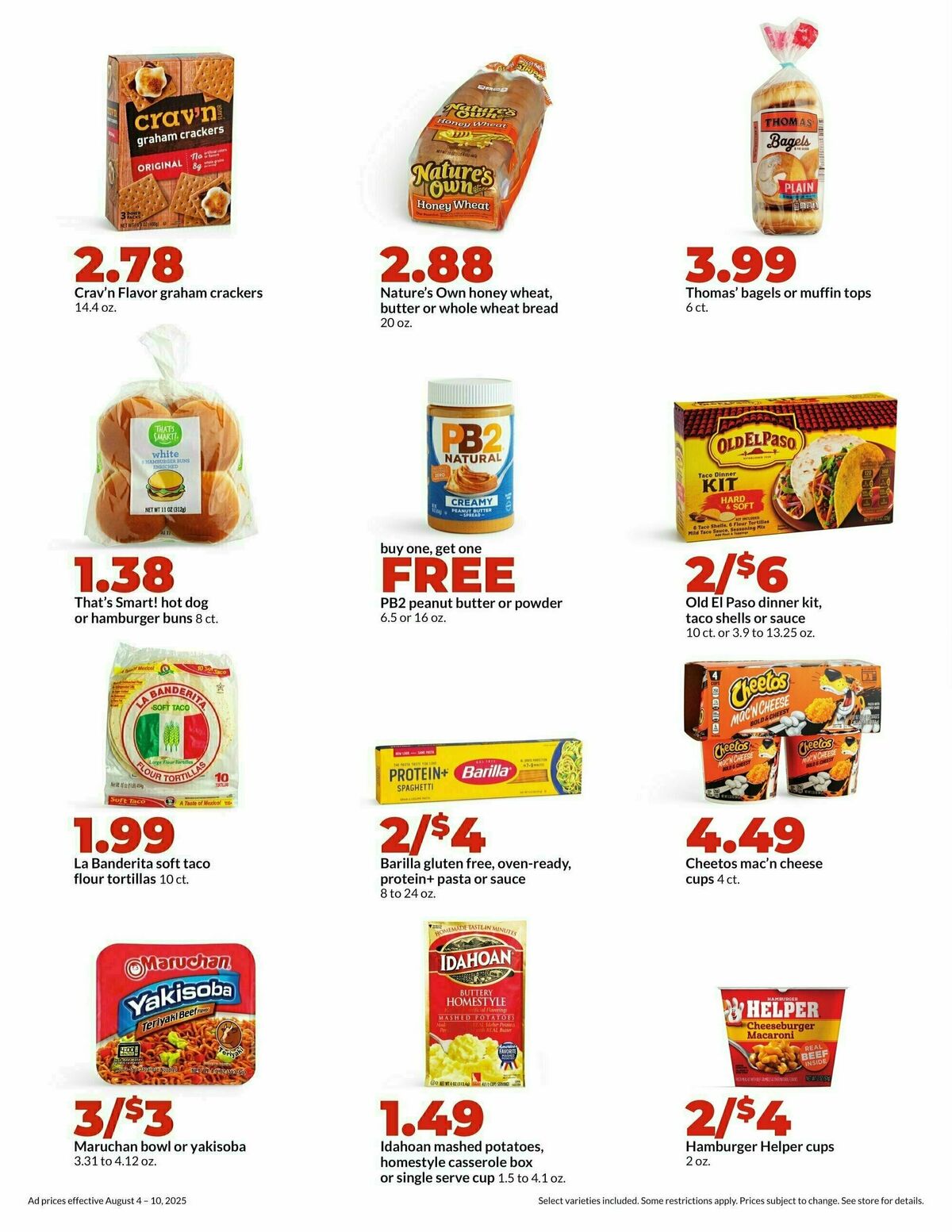 Hy-Vee Weekly Ad from August 4