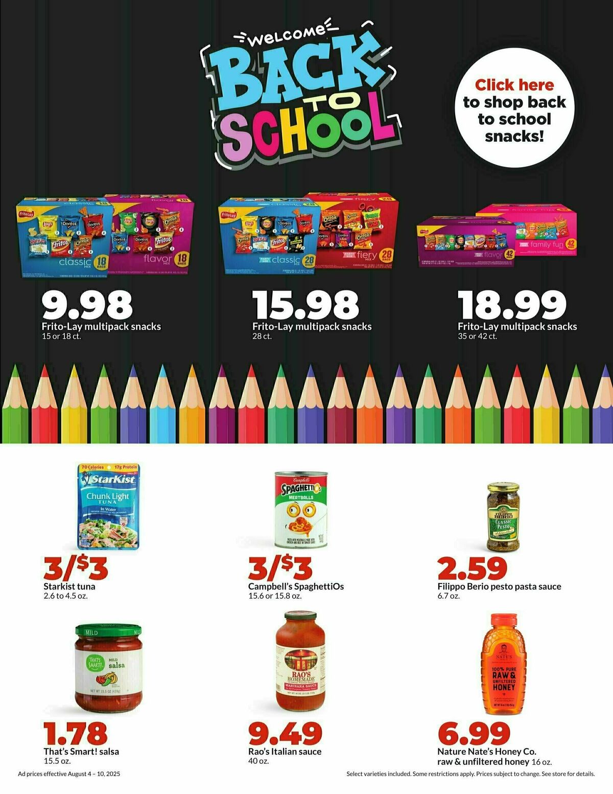 Hy-Vee Weekly Ad from August 4
