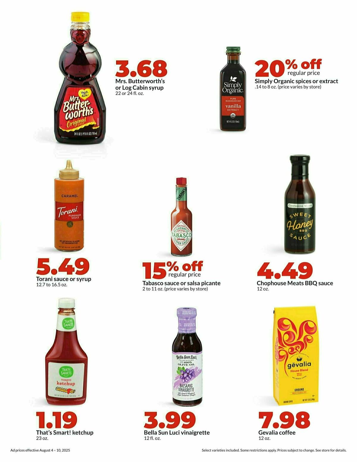 Hy-Vee Weekly Ad from August 4
