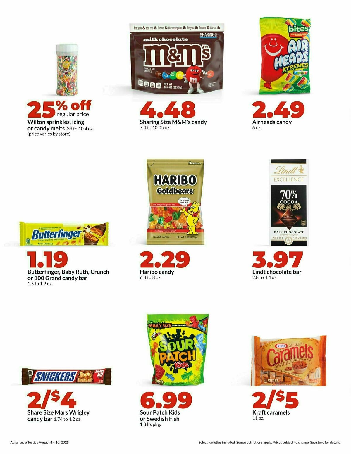 Hy-Vee Weekly Ad from August 4