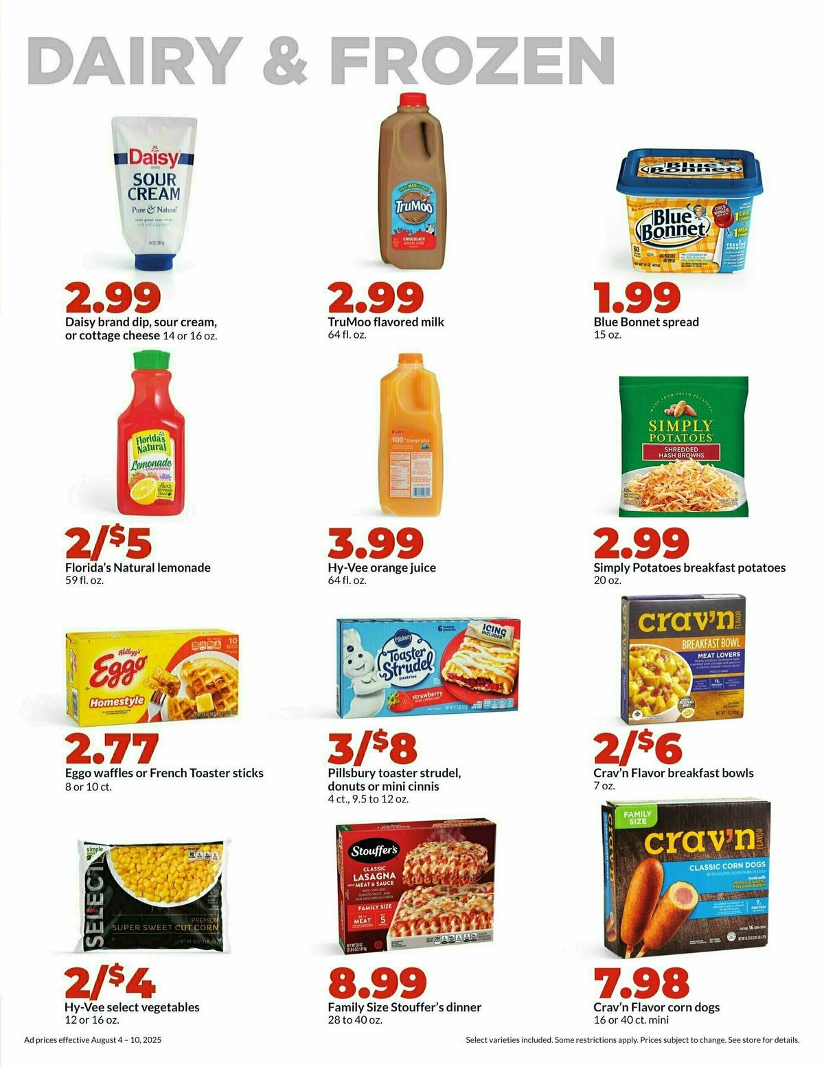 Hy-Vee Weekly Ad from August 4