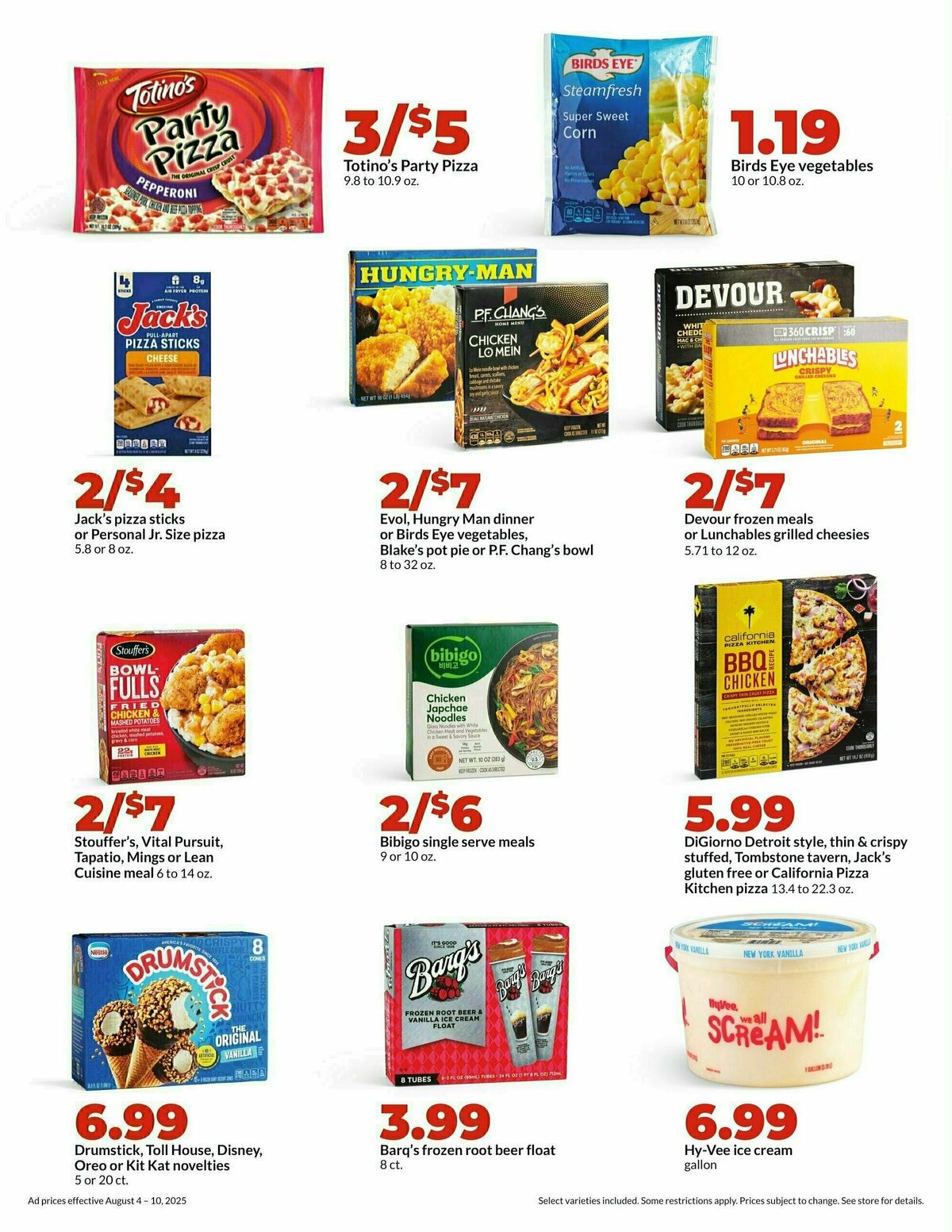 Hy-Vee Weekly Ad from August 4