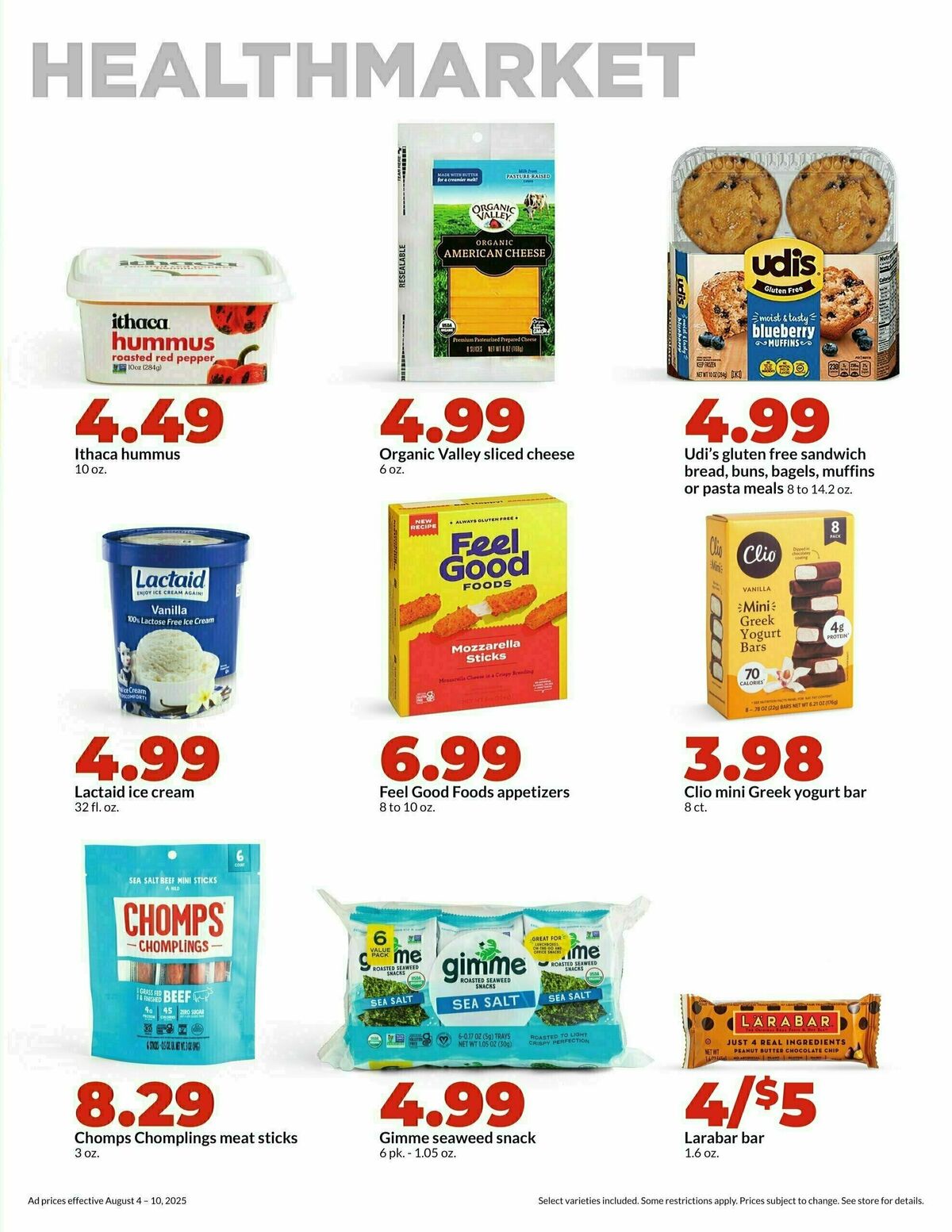 Hy-Vee Weekly Ad from August 4