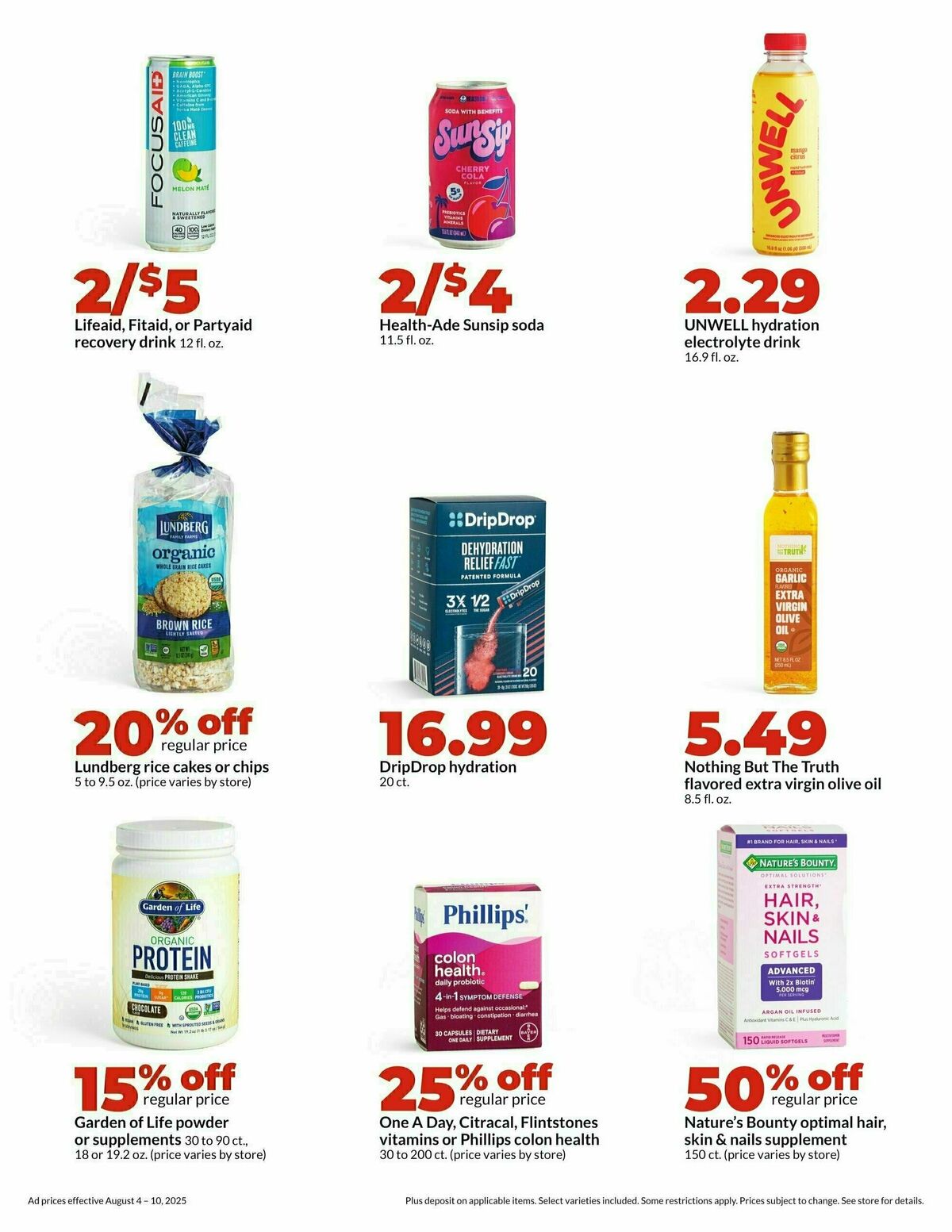 Hy-Vee Weekly Ad from August 4