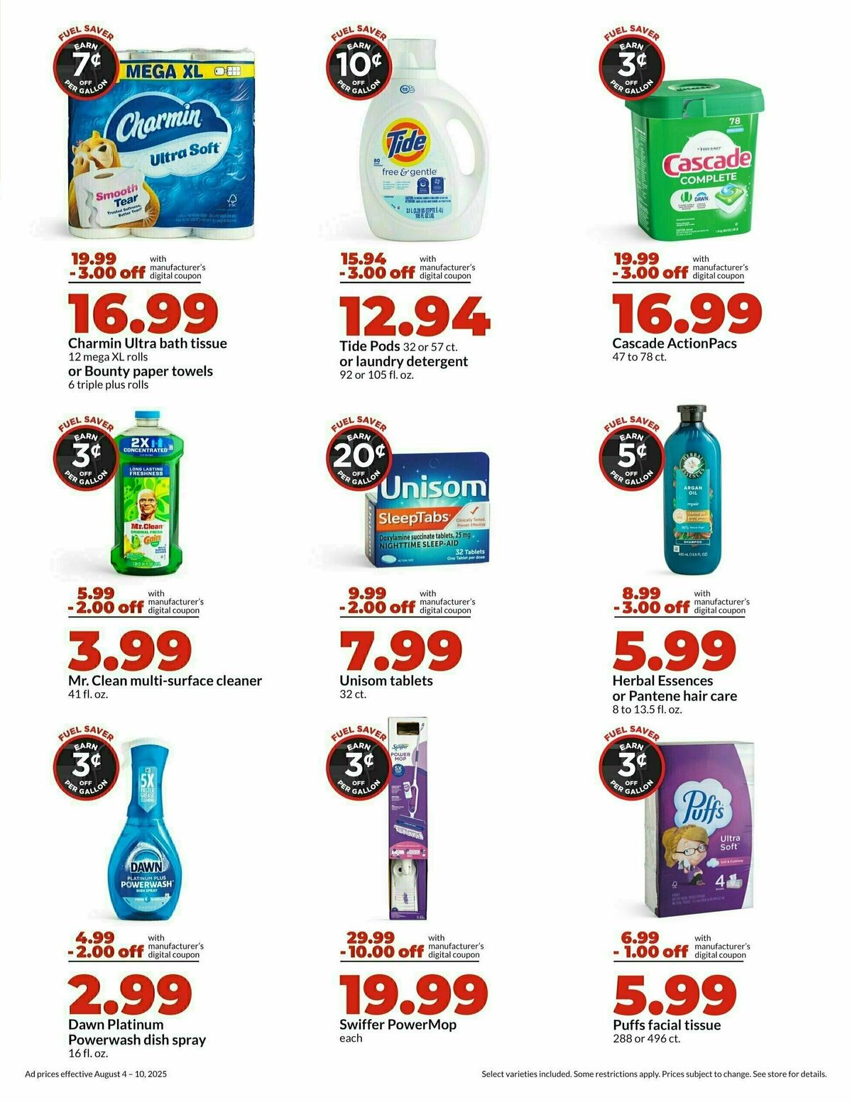 Hy-Vee Weekly Ad from August 4