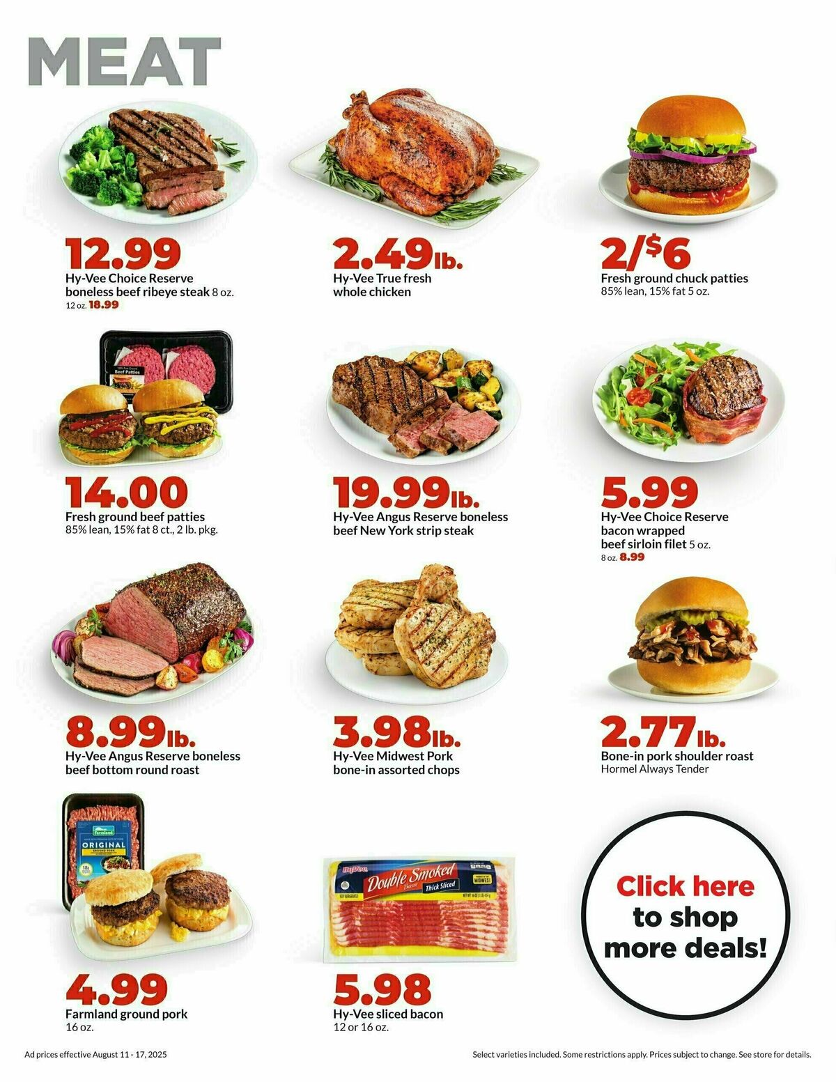 Hy-Vee Weekly Ad from August 11