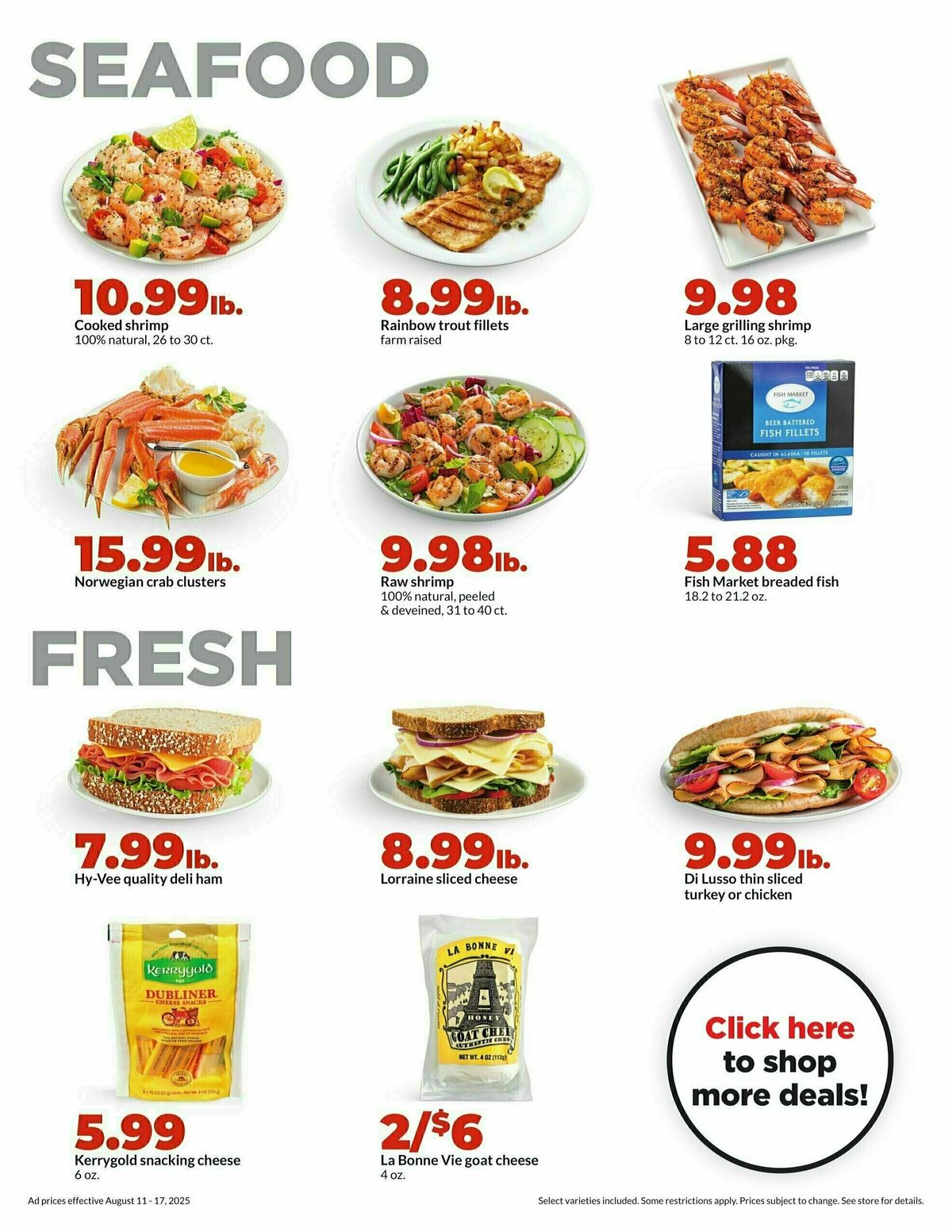 Hy-Vee Weekly Ad from August 11