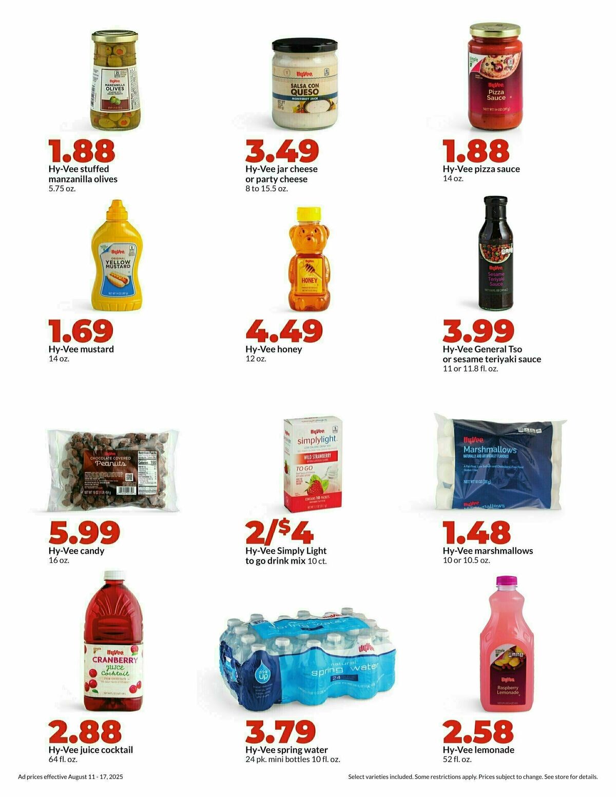 Hy-Vee Weekly Ad from August 11