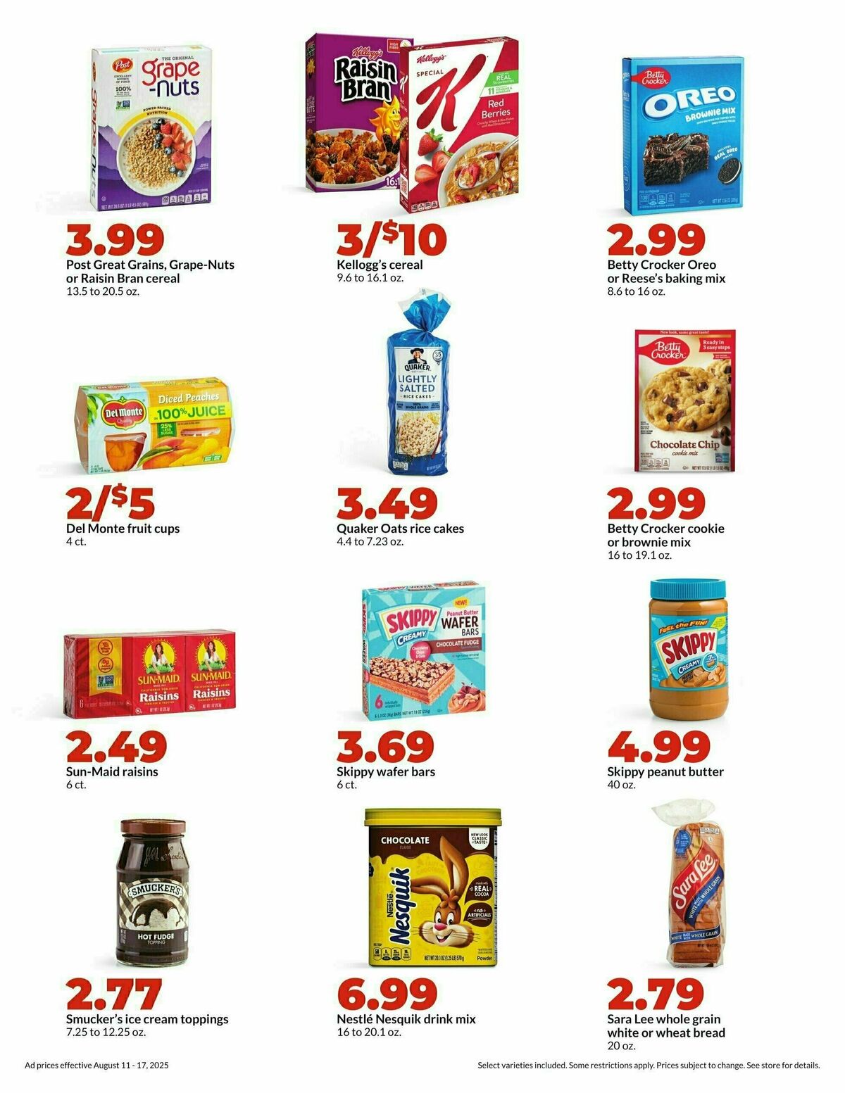 Hy-Vee Weekly Ad from August 11