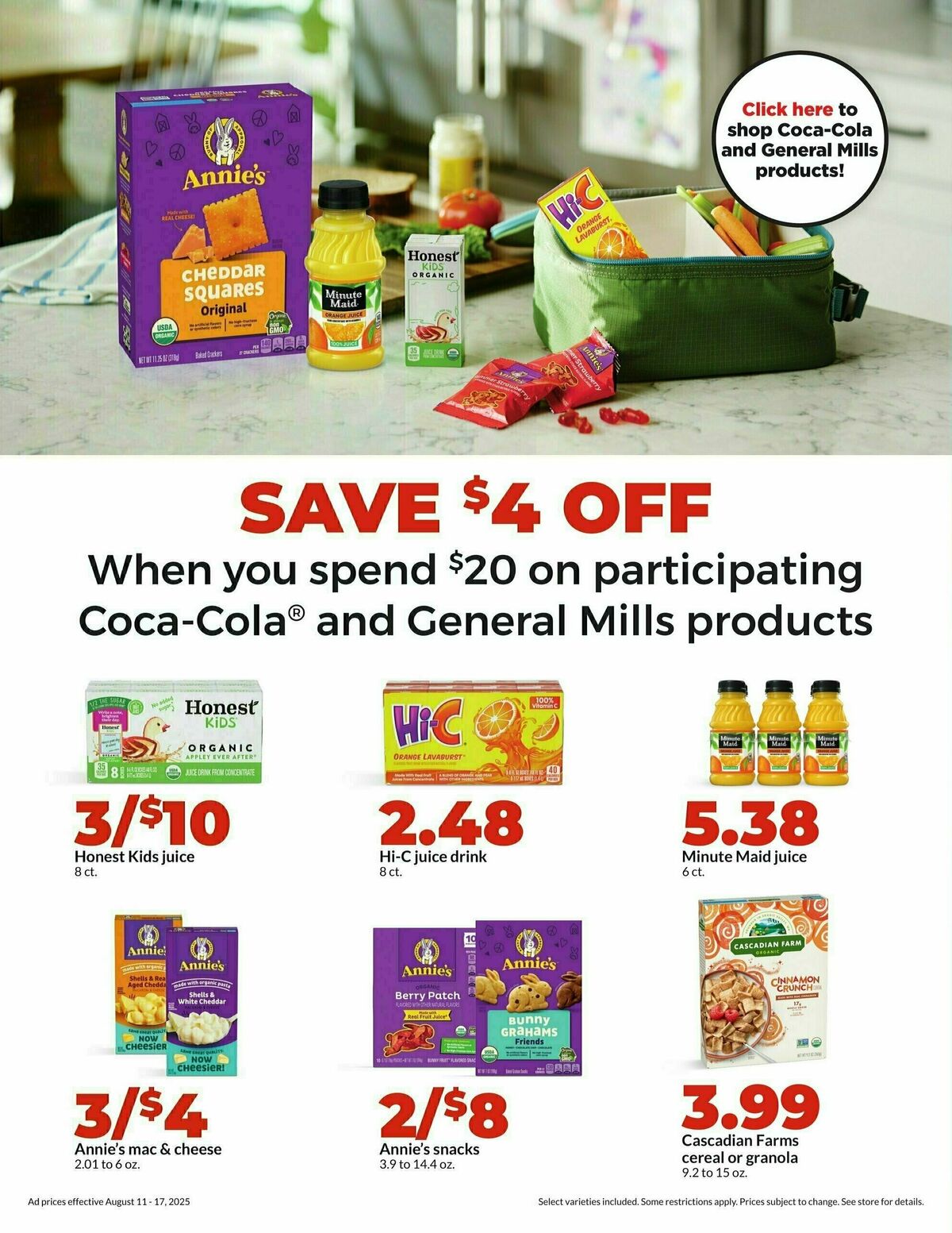 Hy-Vee Weekly Ad from August 11
