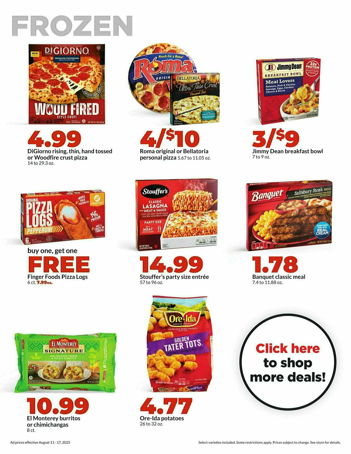 Hy-Vee Weekly Ad from August 11