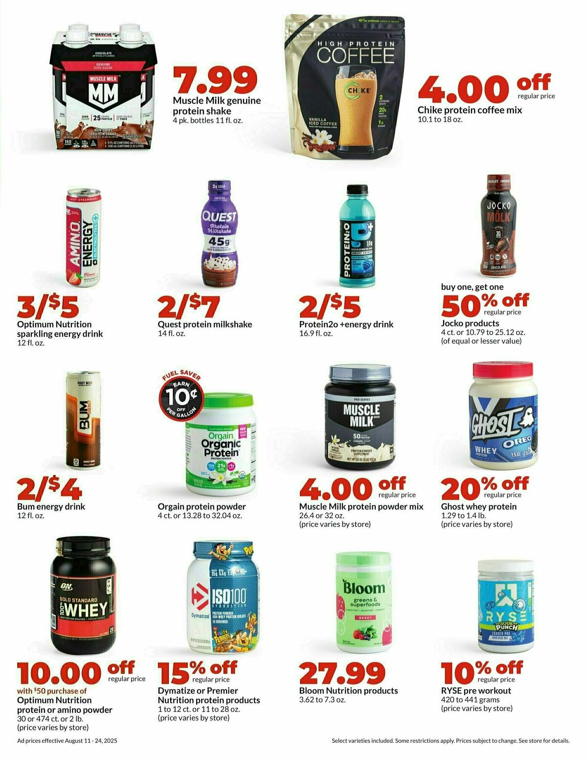 Hy-Vee Weekly Ad from August 11