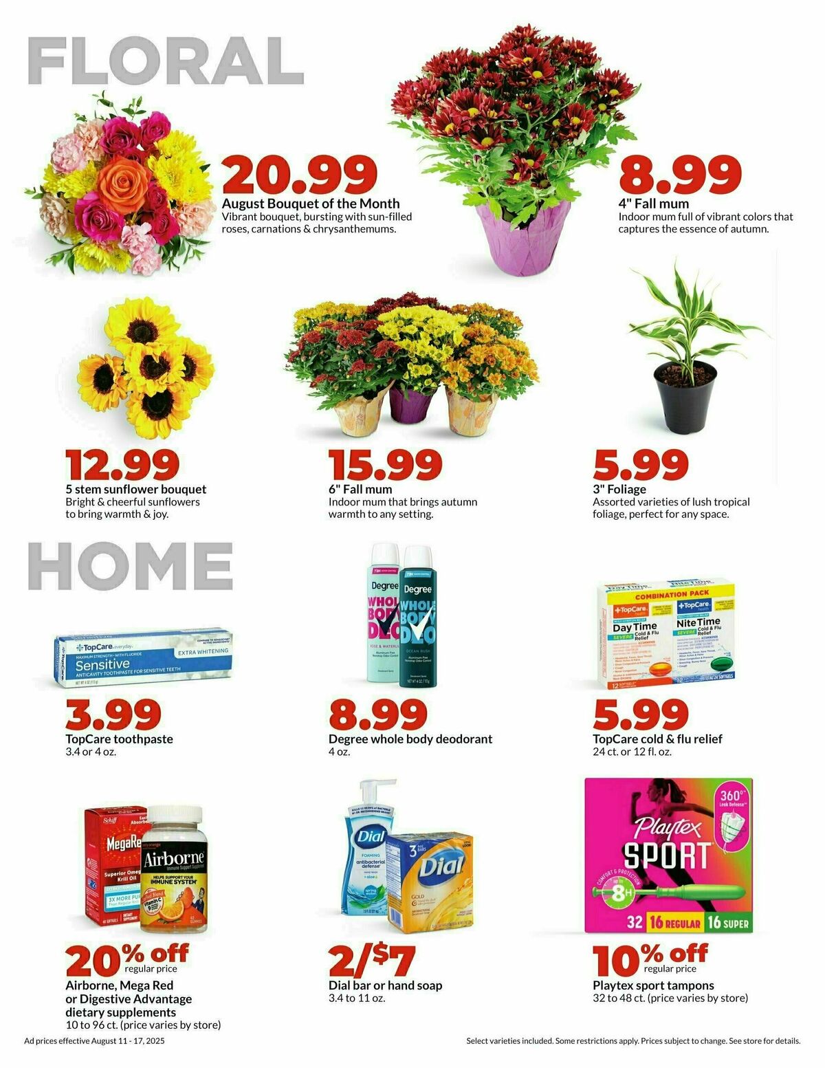Hy-Vee Weekly Ad from August 11