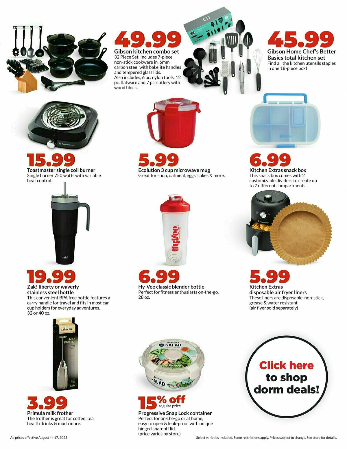 Hy-Vee Weekly Ad from August 11