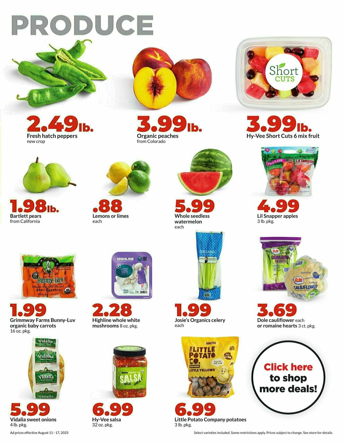 Hy-Vee Weekly Ad from August 11