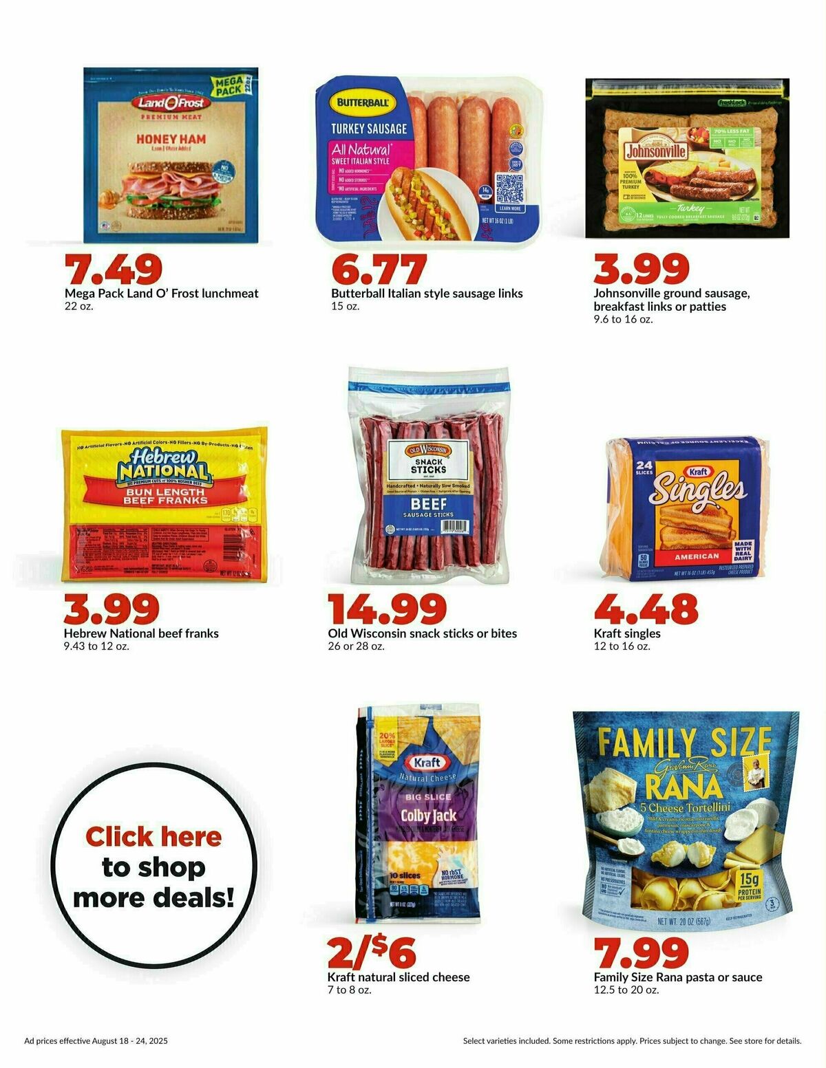 Hy-Vee Weekly Ad from August 18