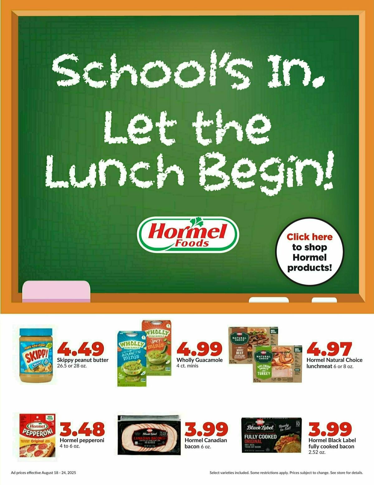 Hy-Vee Weekly Ad from August 18