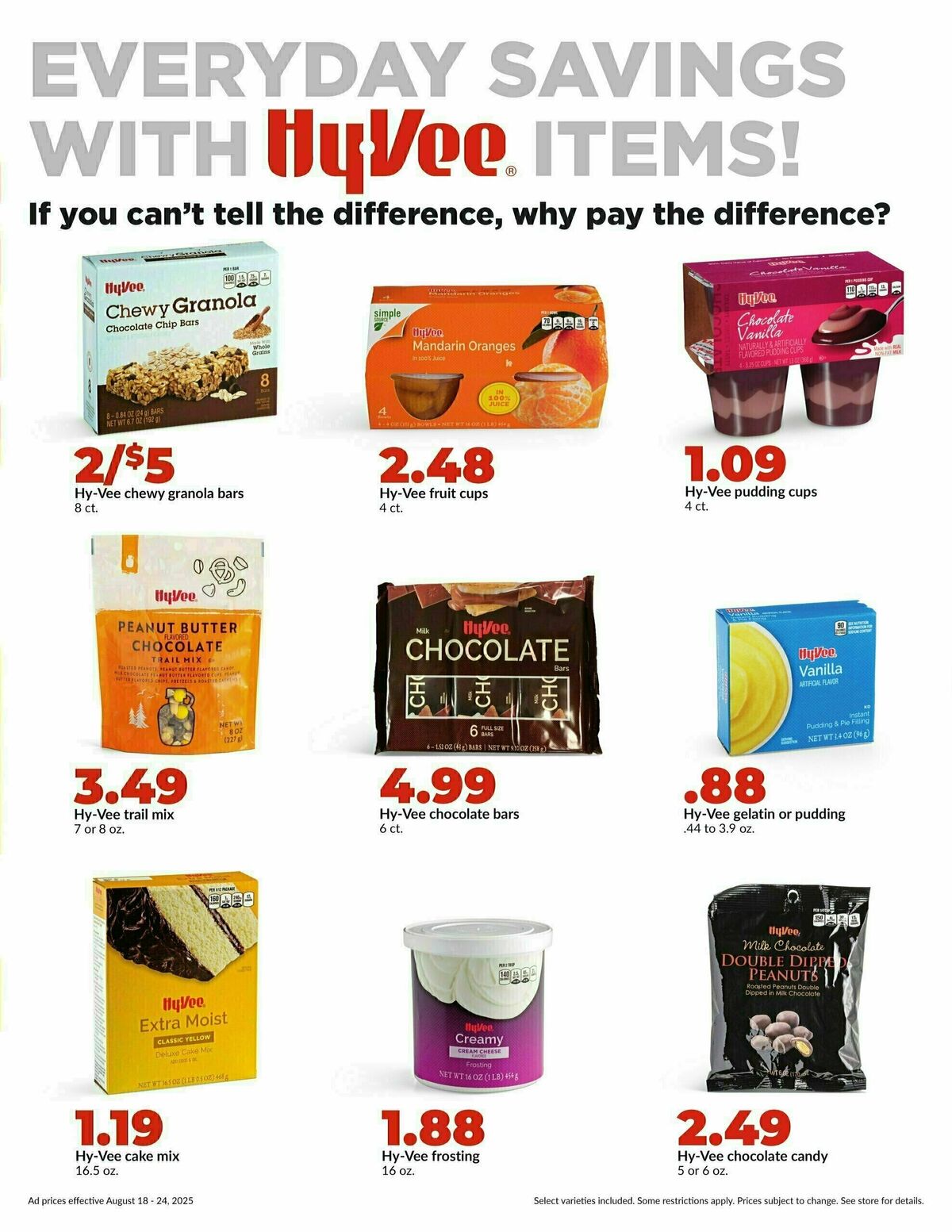 Hy-Vee Weekly Ad from August 18