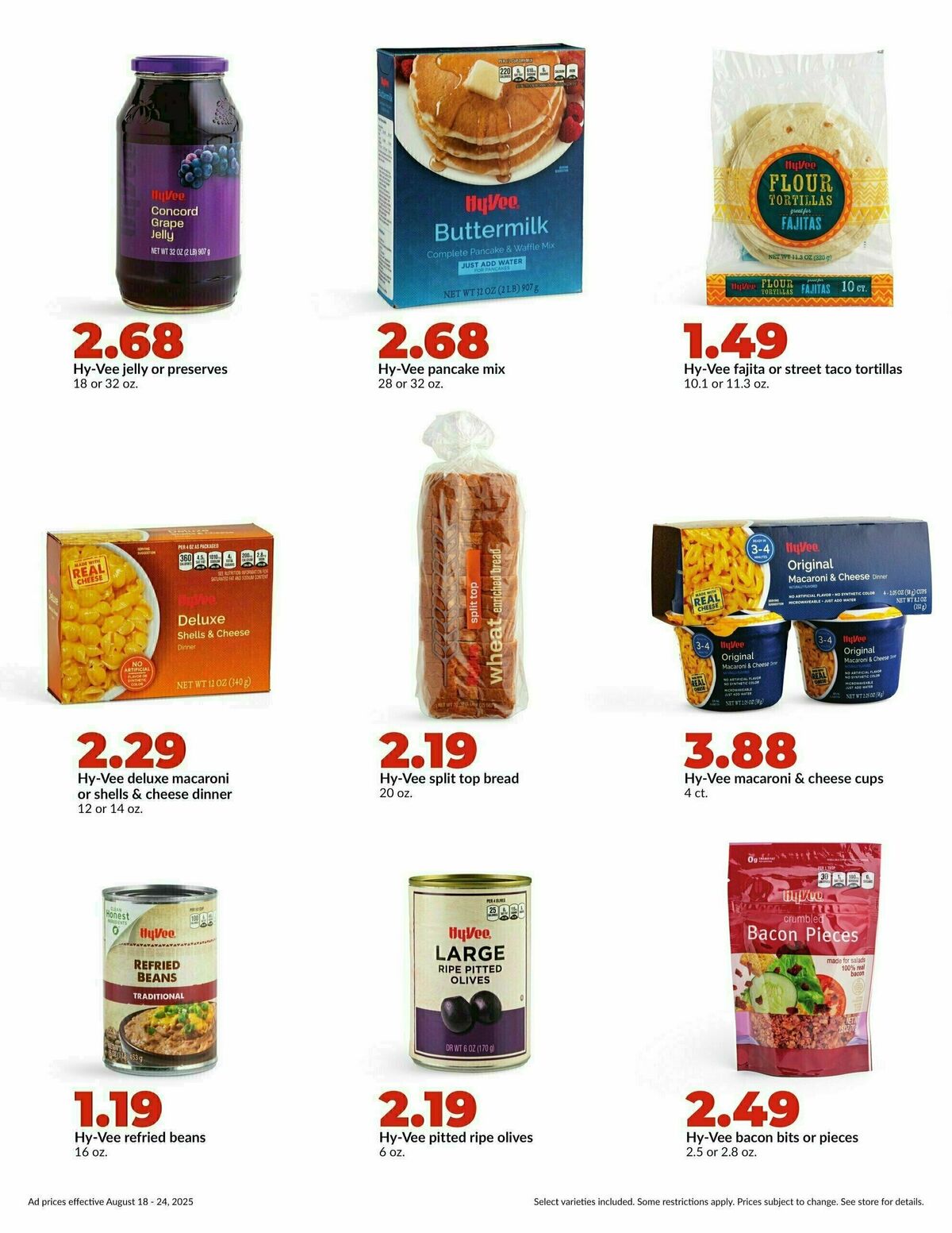 Hy-Vee Weekly Ad from August 18