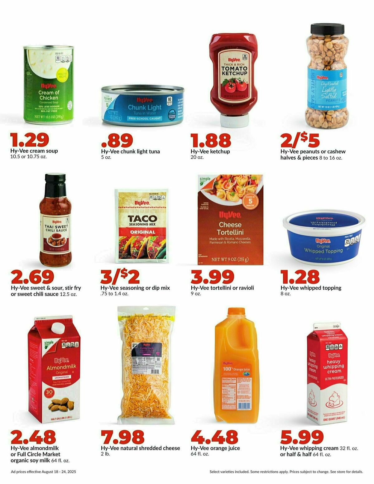 Hy-Vee Weekly Ad from August 18