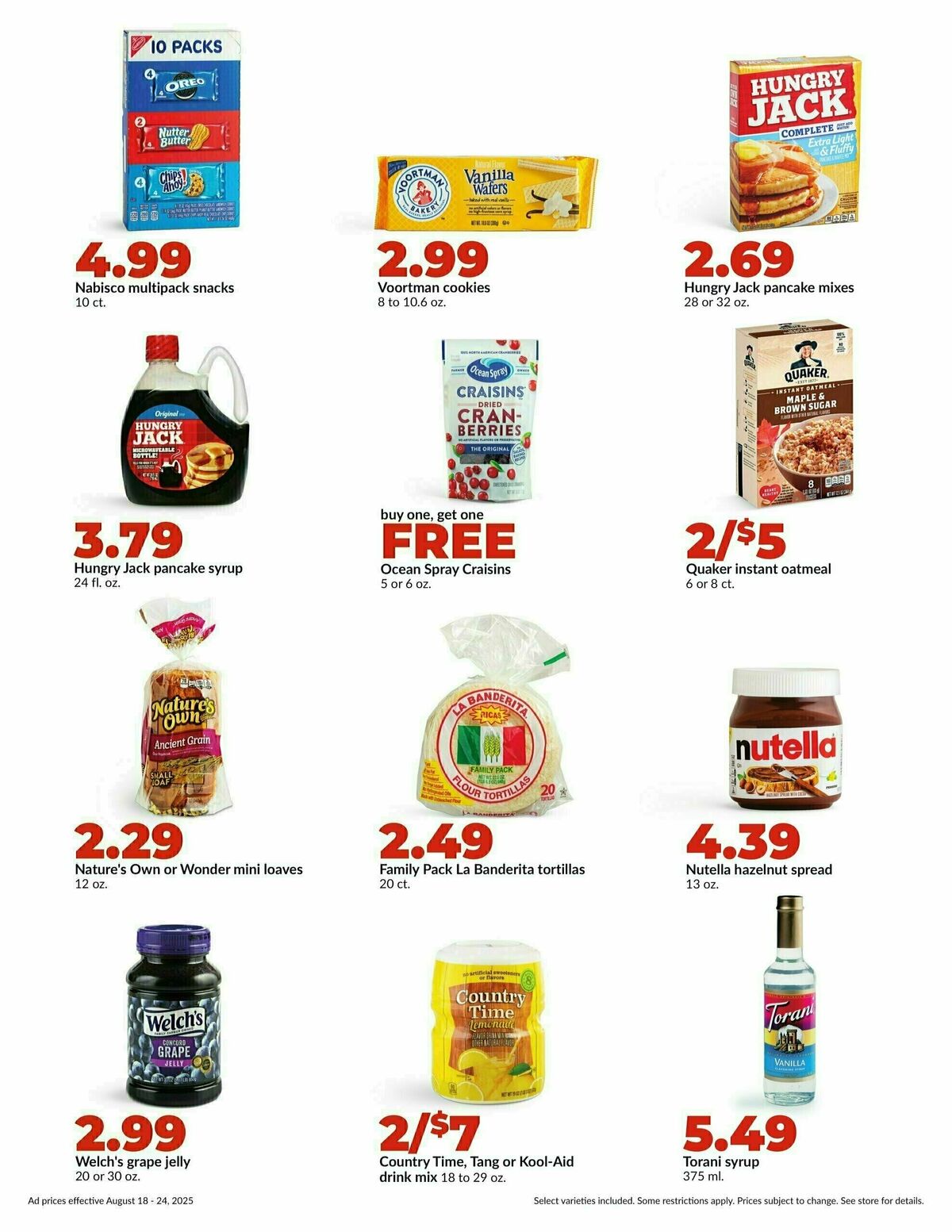 Hy-Vee Weekly Ad from August 18