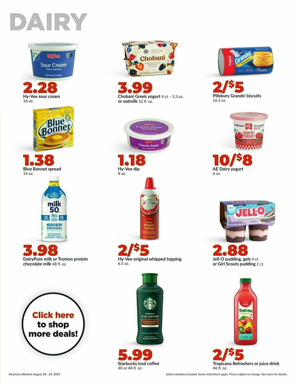 Hy-Vee Weekly Ad from August 18