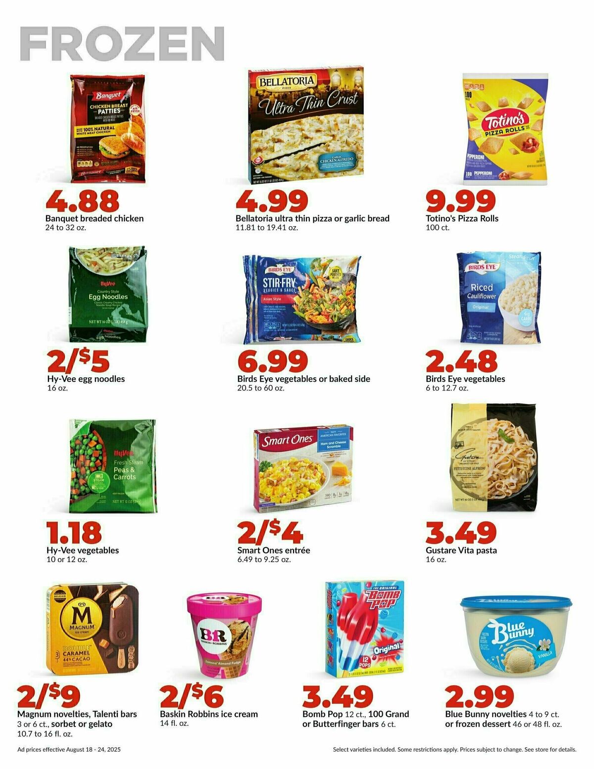 Hy-Vee Weekly Ad from August 18